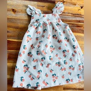 Zara Kids Dress - White with Orange Floral